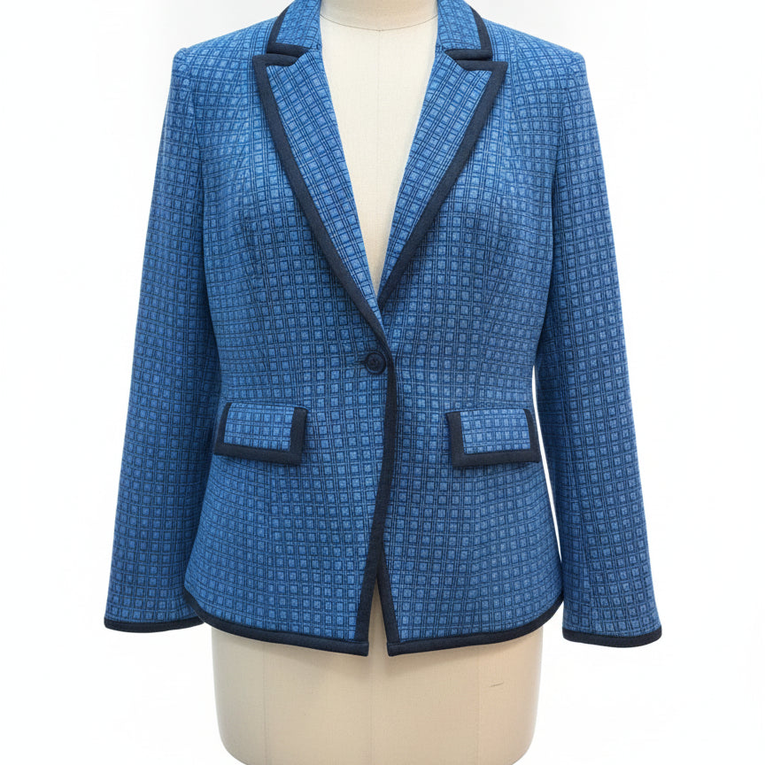CAbi · 6027 Scholarship blazer · Medium · Cerulean