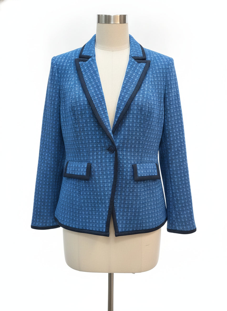 CAbi · 6027 Scholarship blazer · Medium · Cerulean