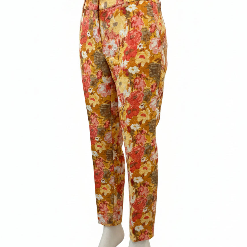 Talbots · Tapered Leg · 12 · CoralFloral