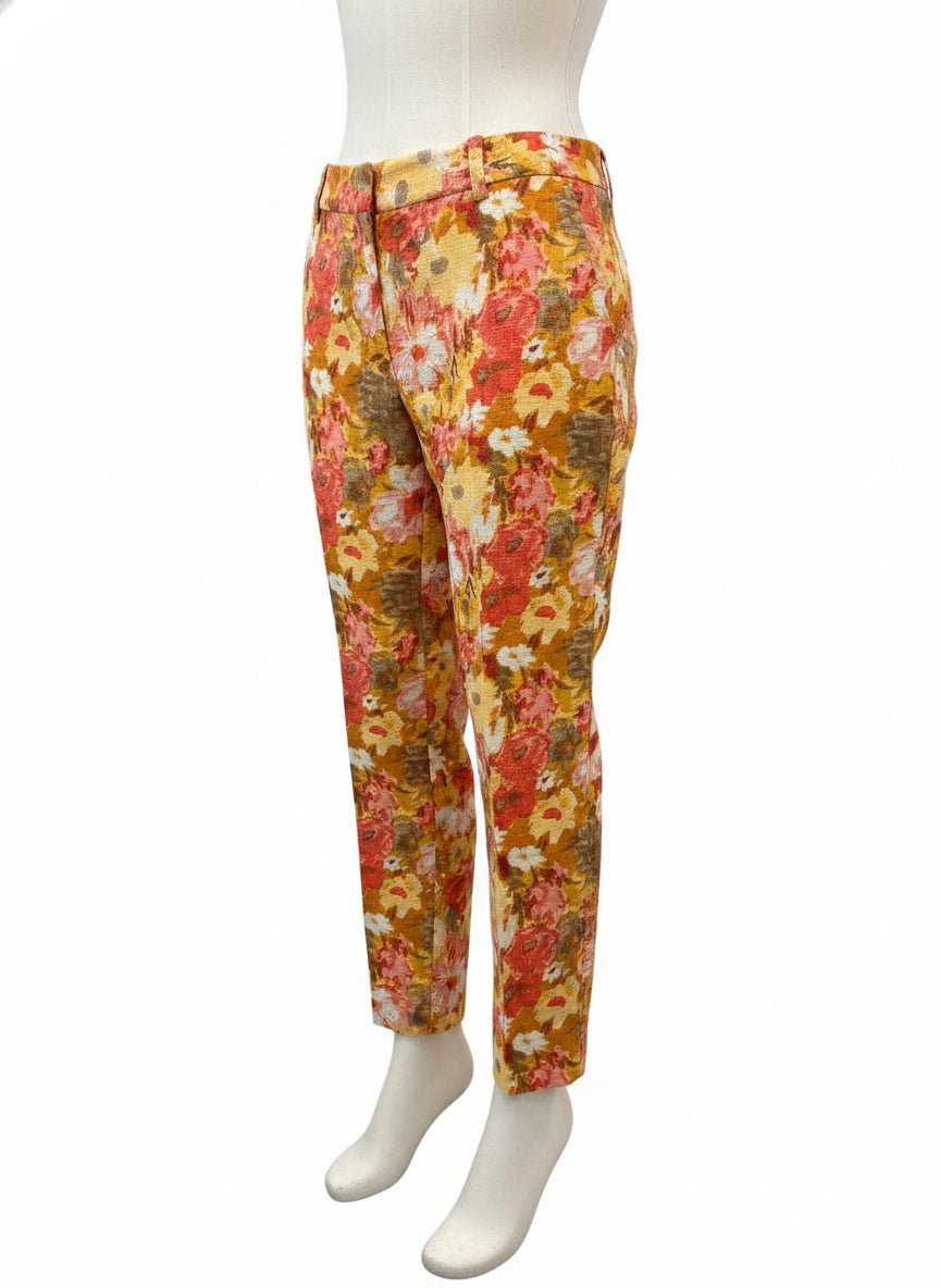 Talbots · Tapered Leg · 12 · CoralFloral