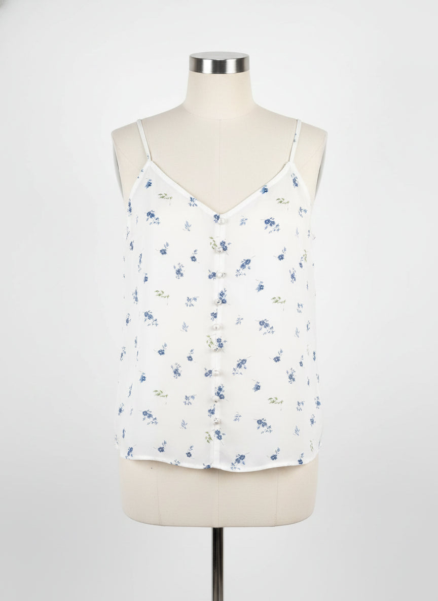 HippieRose · Tank Top · Large · CreamBlue