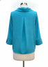 Ali Miles · Cowl Neck Top · Large · TurqBlack