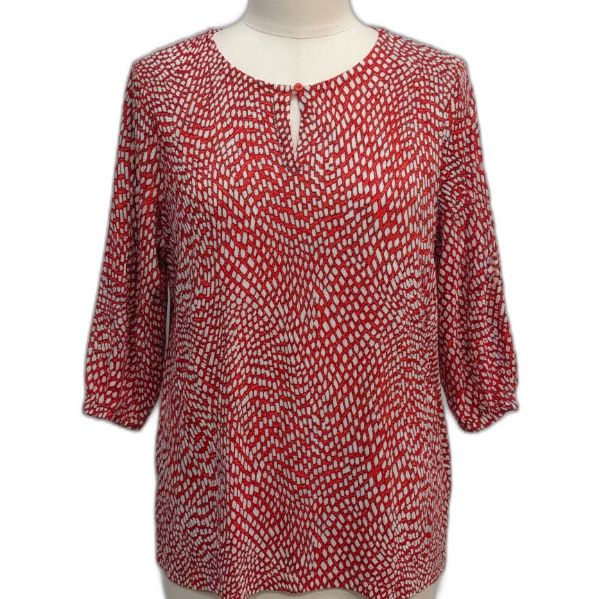 Olsen · Blouse · Large · Red/White