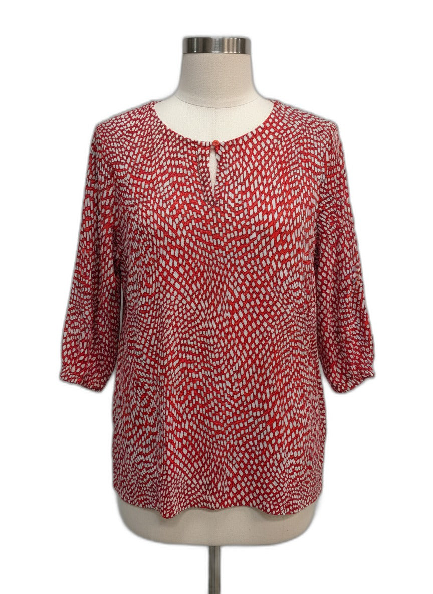 Olsen · Blouse · Large · Red/White