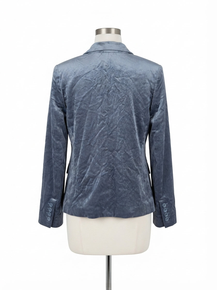 CABI · Velvet Jaden Blazer Jacket · Medium · Ice Blue