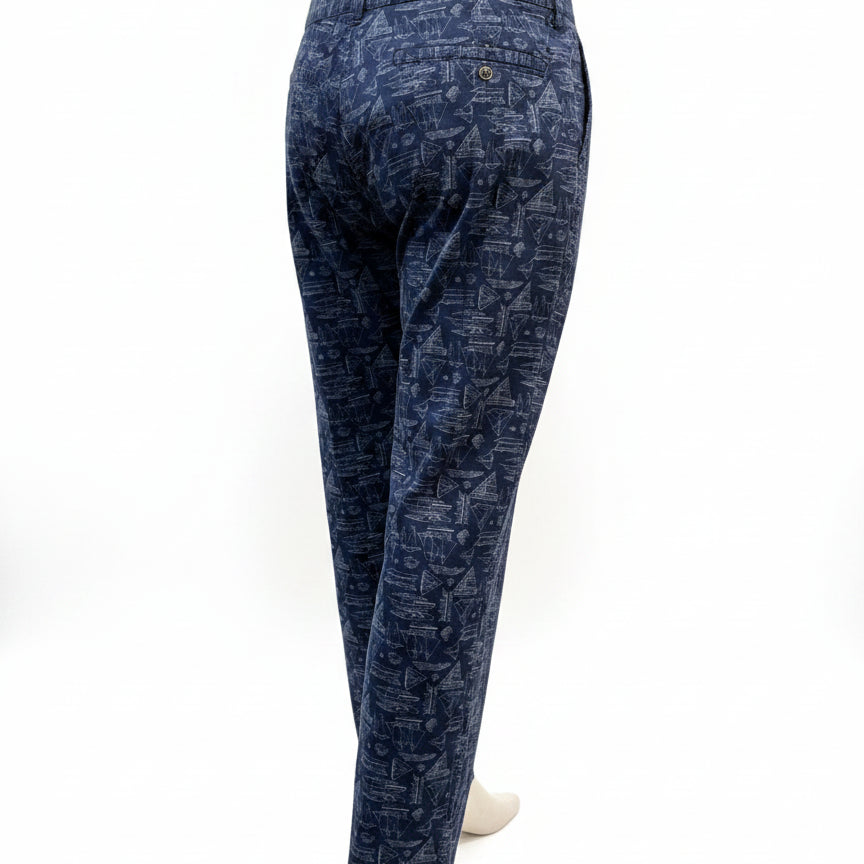 Ralph Lauren · Ralph Lauren · Straight Leg Boat Print · 1X · Navy · 1X · Navy