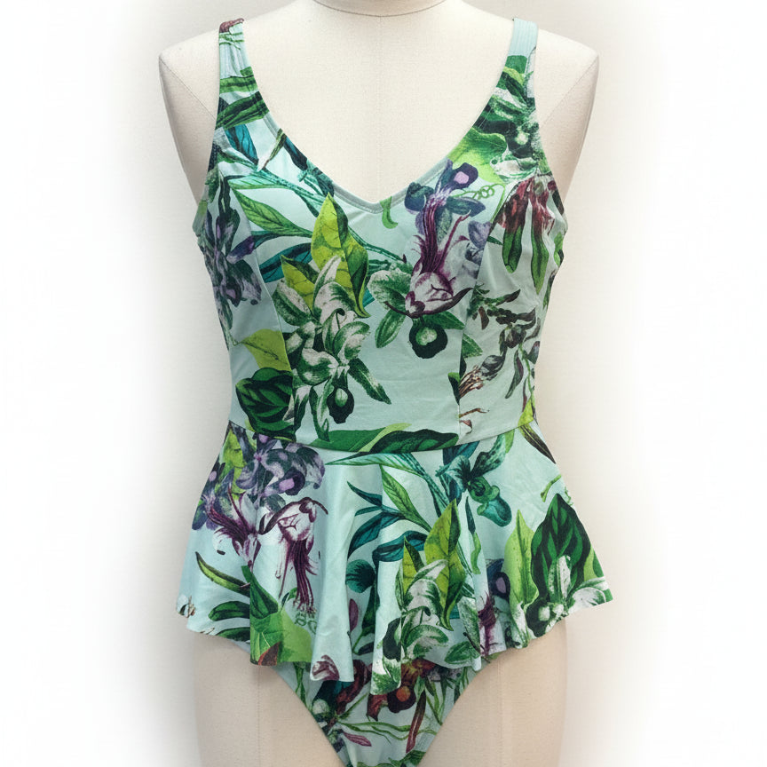 Anthropologie · Tankini Set · S/M · MintFloral