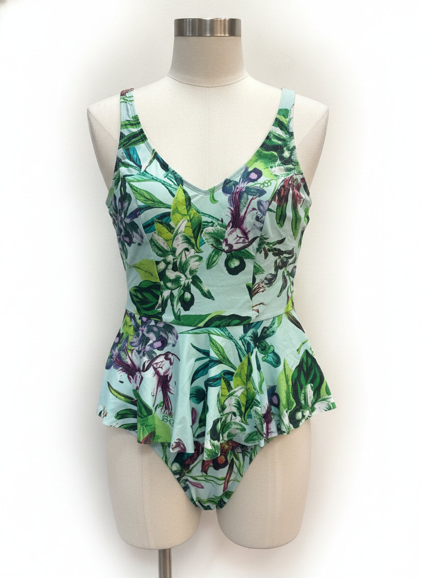 Anthropologie · Tankini Set · S/M · MintFloral
