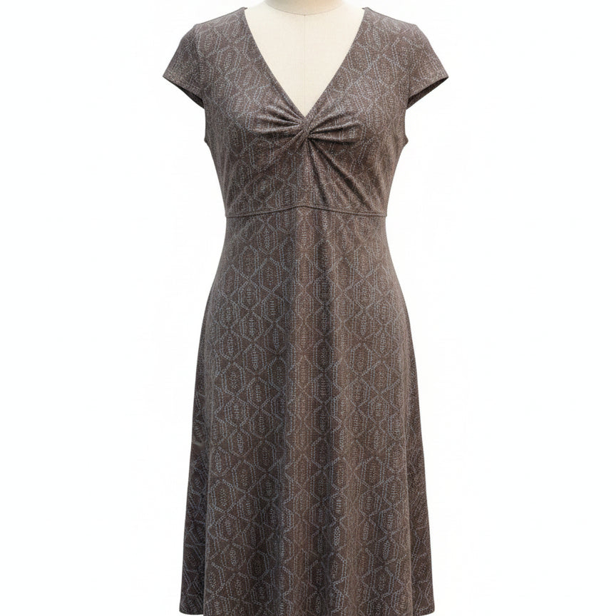 Toad&Co · Cap Sleeve Dress · Small · AquaBrown