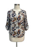 Maurices · Roll Tab Shirt · XLarge · Cream Multi Floral