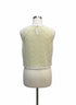 Blue Tassel · Sleeveless Cropped Top · Small · White/Yellow