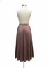 Anthropologie · Blue Tassel Pleated Satin Skirt · XSmall · Mauve