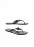 Tory Burch · Embossed Logo Flip-Flops · 10 · Black