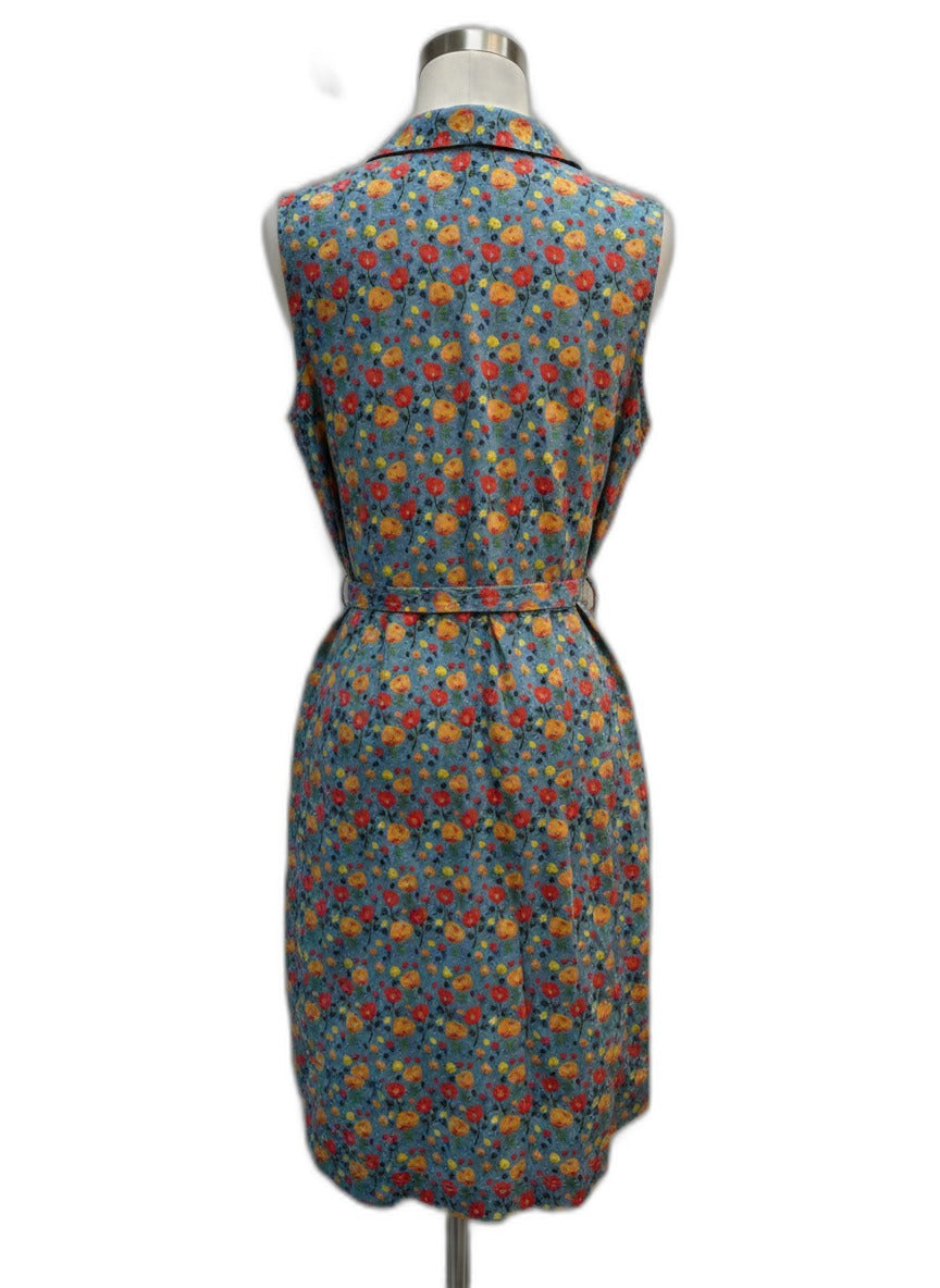 Tease Me! · L.A. Soul Floral Print Dress · Large · TurqOrange