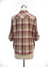 Alfred Dunner · Roll Tab Shirt · Large · BeigeMulti Plaid