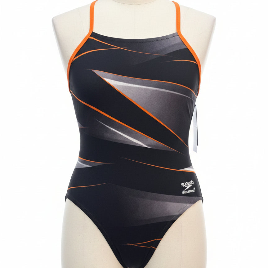Speedo · One Piece with open back · XXS · BlkOrange