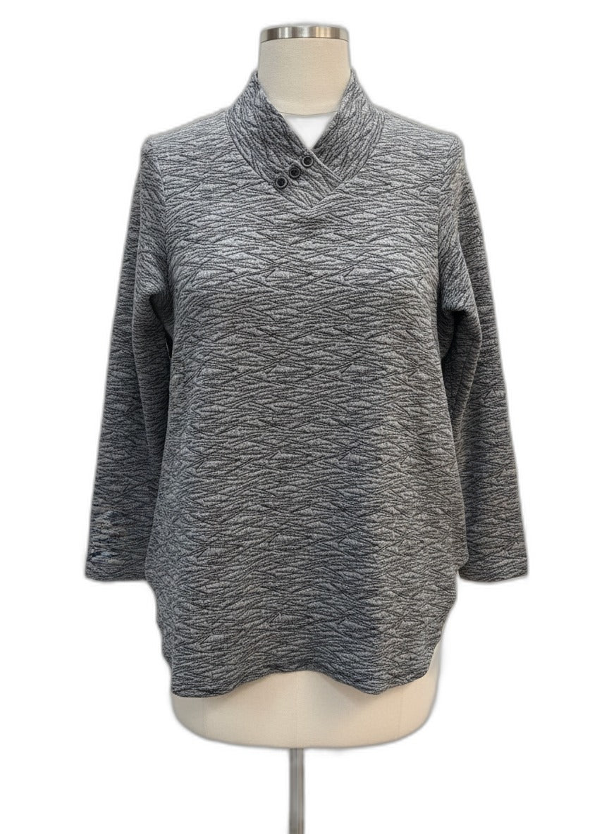 SpiritHouse · Tunic Top · Small · GrayBlk