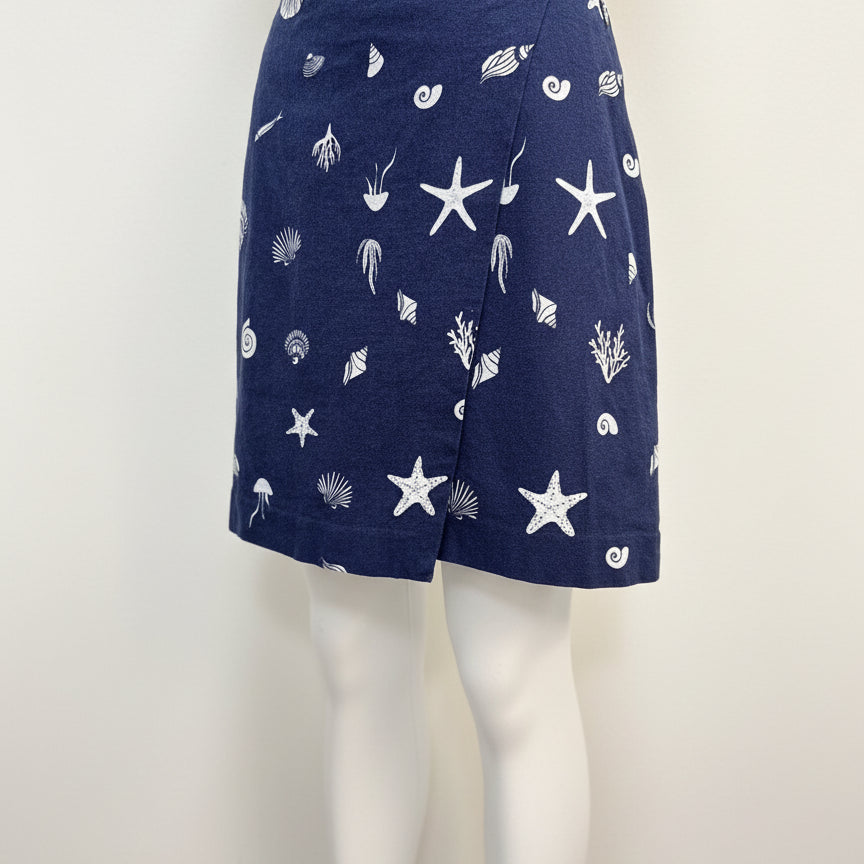 A New Day · A New Day · Seashell Design Skort · 4 · NavyWhite · 4 · NavyWhite