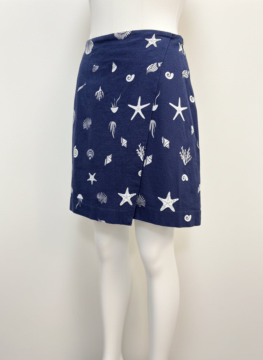A New Day · A New Day · Seashell Design Skort · 4 · NavyWhite · 4 · NavyWhite