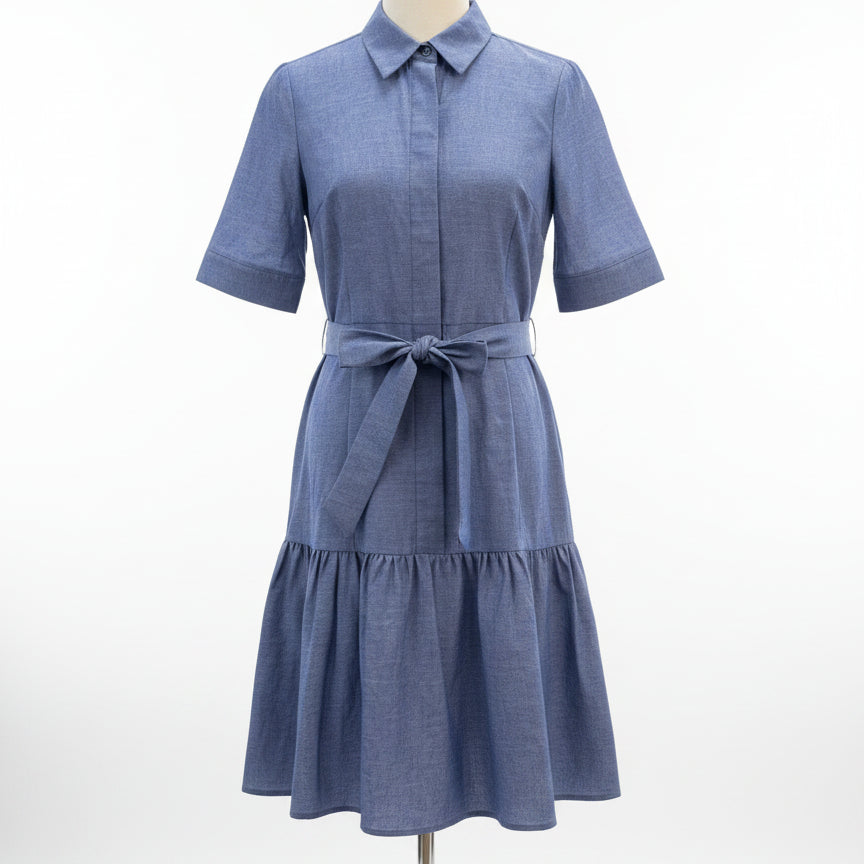 Calvin Klein · ShortSleeve Dress · 6 · Chambray