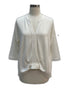 Anthropologie · Blue Tassel 3/4 Sleeve Tunic Top · Large · Cream