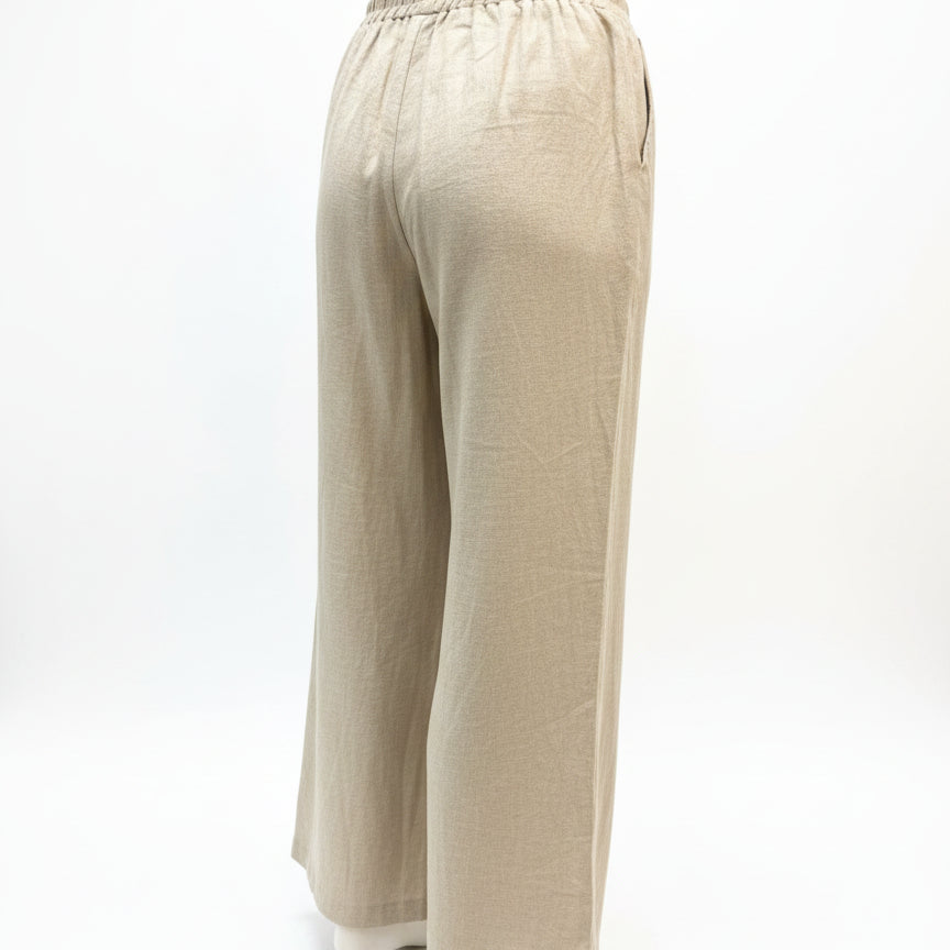 Max Studio · Wide Leg Pants · Large · Natural