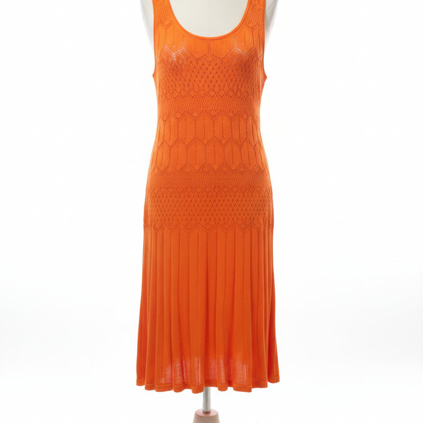 Ralph Lauren · Loose Knit Dress w/ Slip · XLarge · Orange