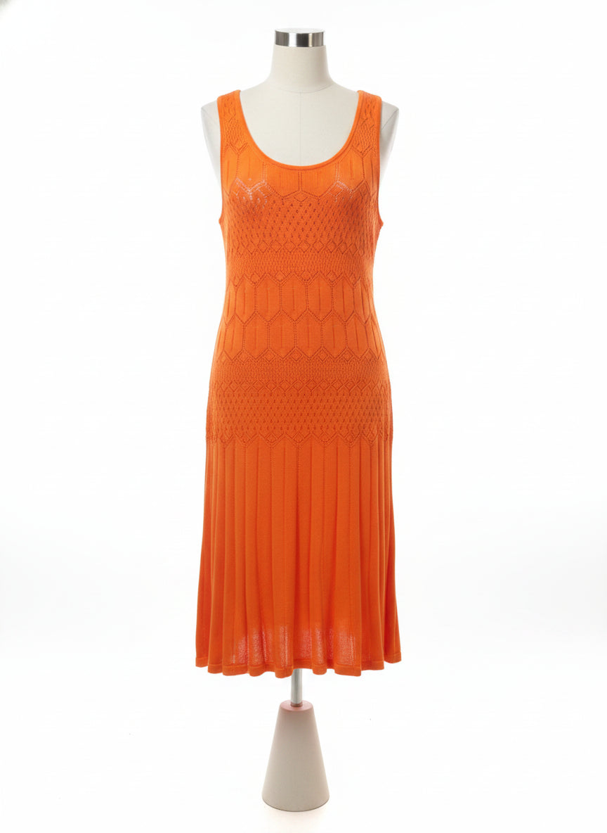 Ralph Lauren · Loose Knit Dress w/ Slip · XLarge · Orange