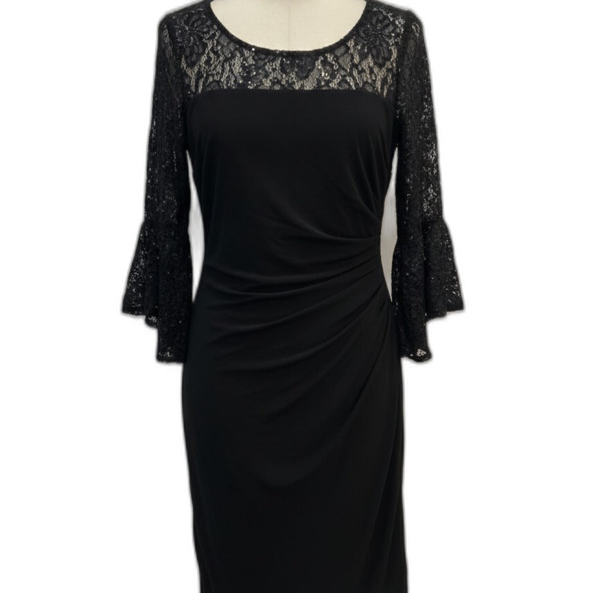 RalphLauren · Bell Sleeve Dress · 10 · Black