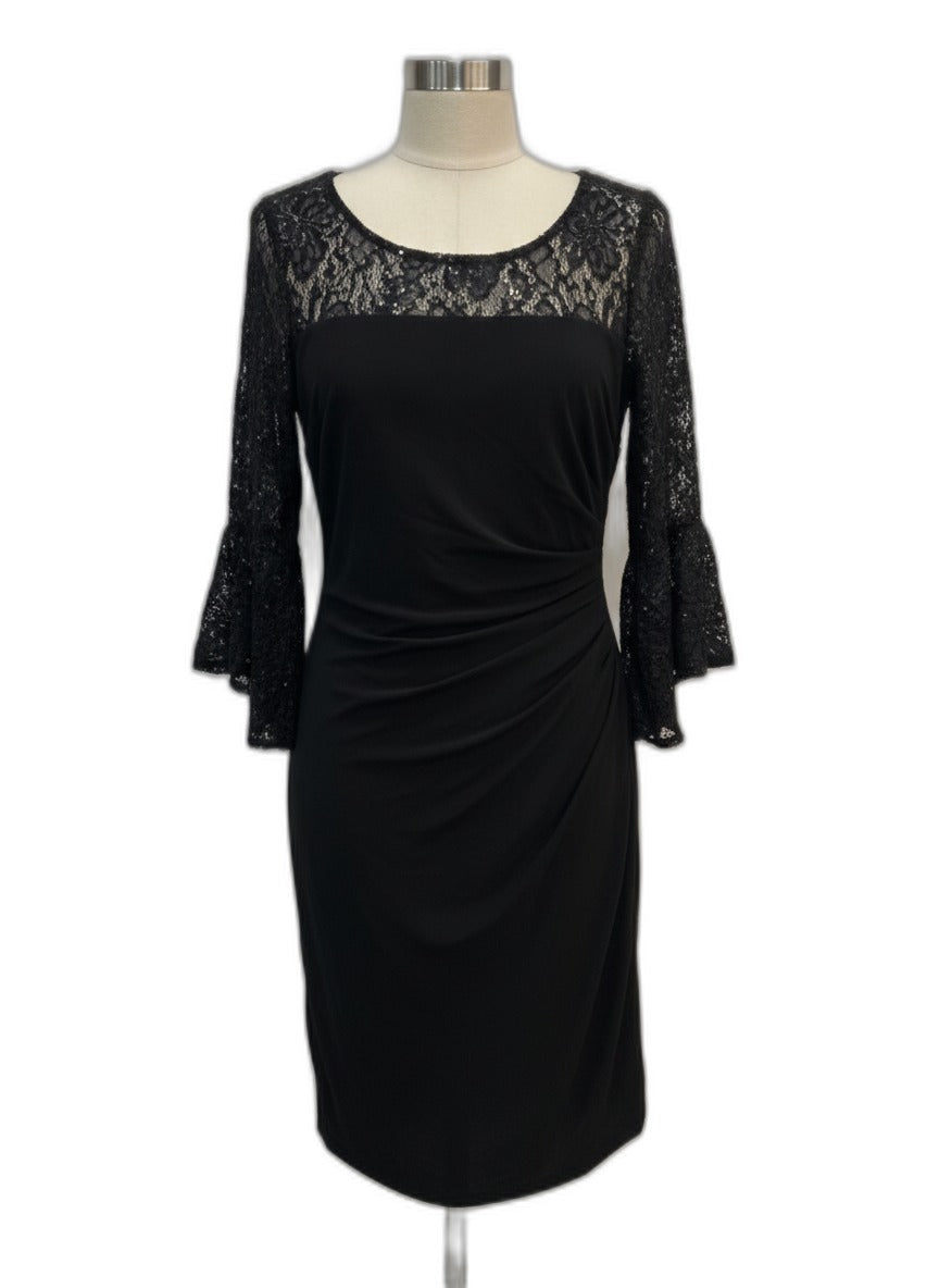 RalphLauren · Bell Sleeve Dress · 10 · Black