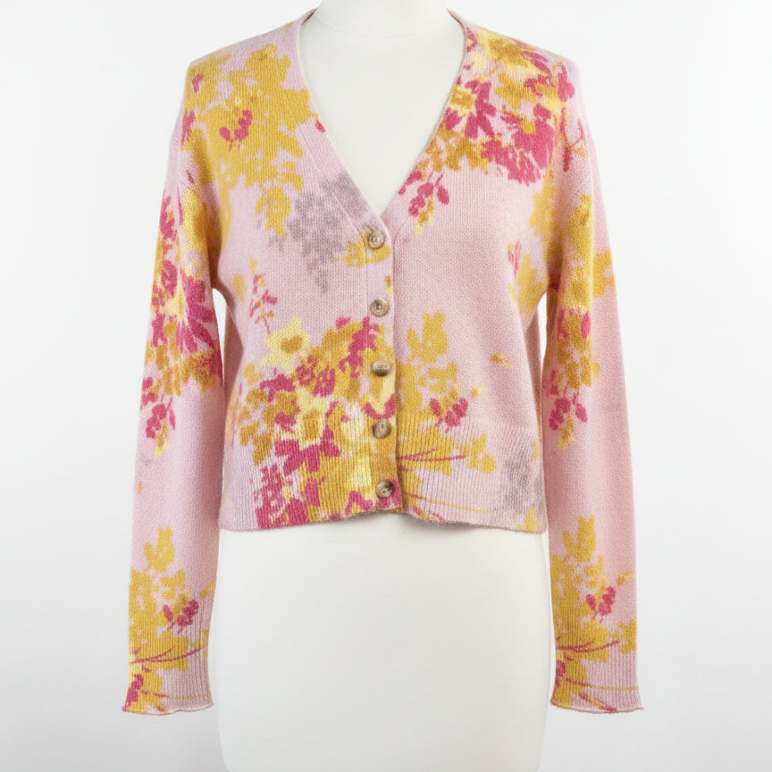 Sundance · Button Up Cardigan · XSmall · PinkYellow