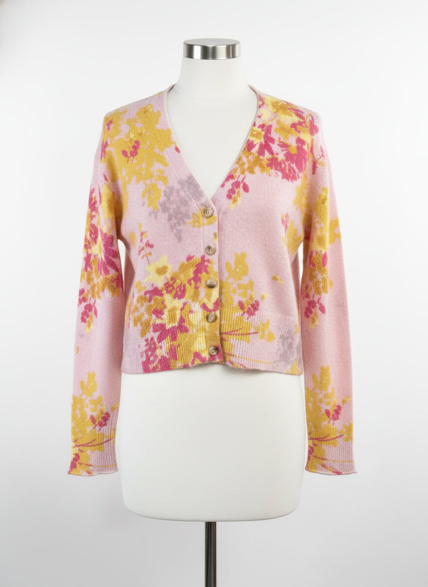 Sundance · Button Up Cardigan · XSmall · PinkYellow