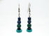 .925 Lapis, Malachite, and Turquoise Earrings · Jewelry · wire · Blue, Green, Teal