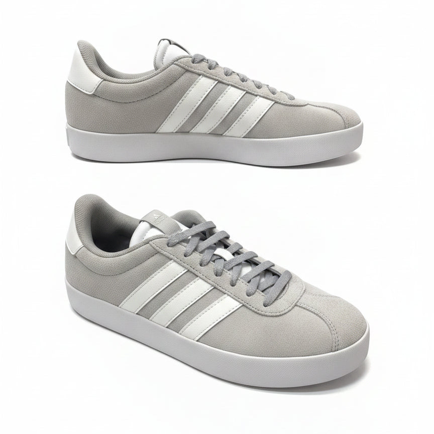 Adidas · VL Court · 10 · Light Gray Suede
