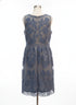 Sundance · Sleeveless Dress Blue Lace Overlay · 10 · Blue