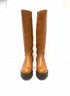 Franco Sarto · Balinboot · 9.5 Wide · Cognac
