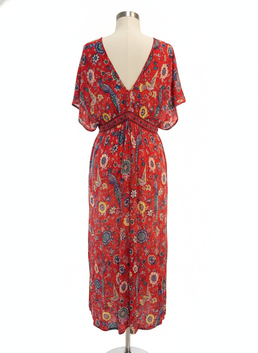 R. Vivimos · Boho Chic Dress · Medium · RedMulti
