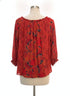 Caffe Marrakesh · Boho Chic Top · Medium · Burnt Orange