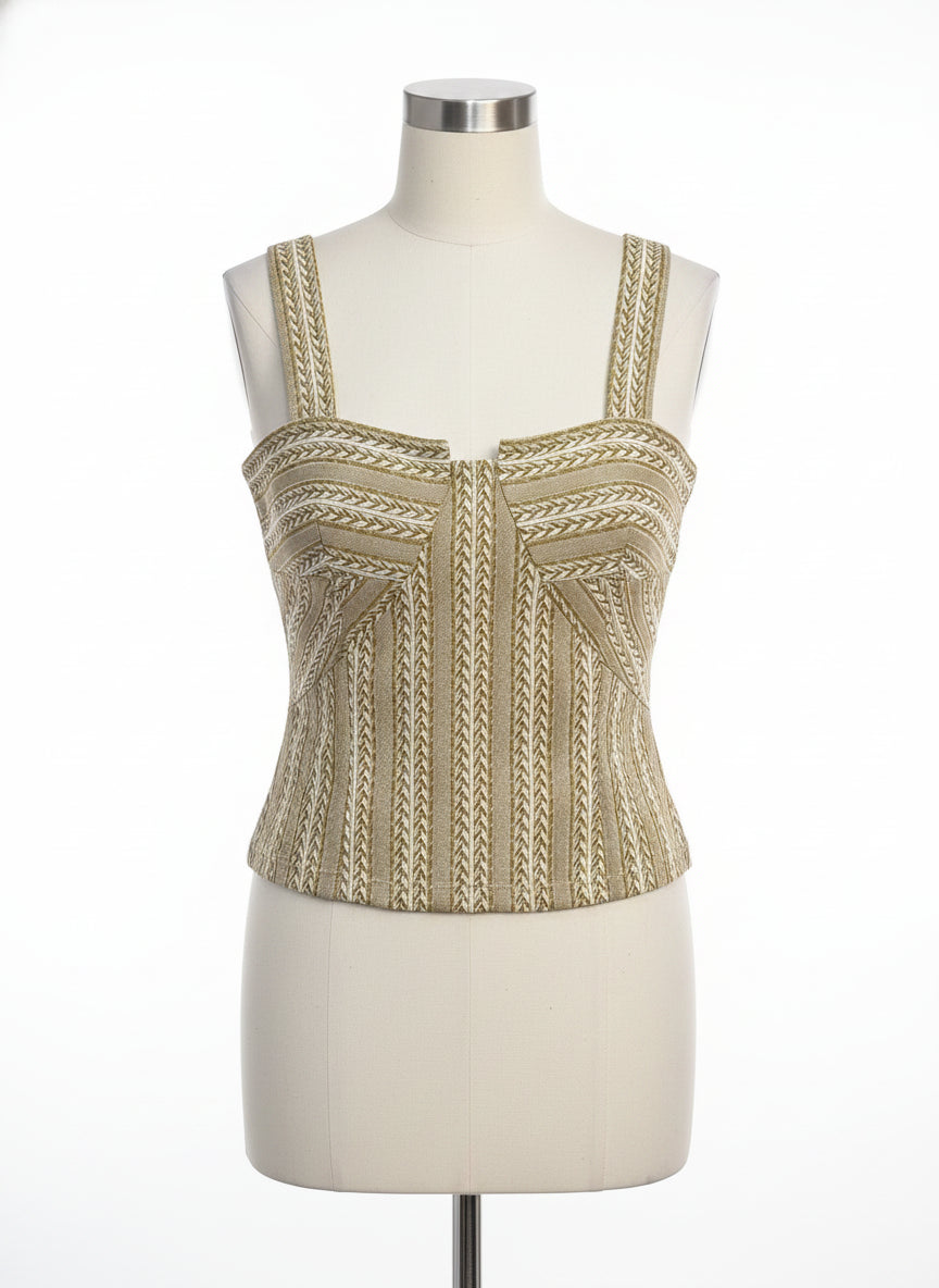 Anthropologie · Crop Top · Small · DijonCream