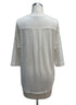 Anthropologie · Blue Tassel 3/4 Sleeve Tunic Top · Large · Cream