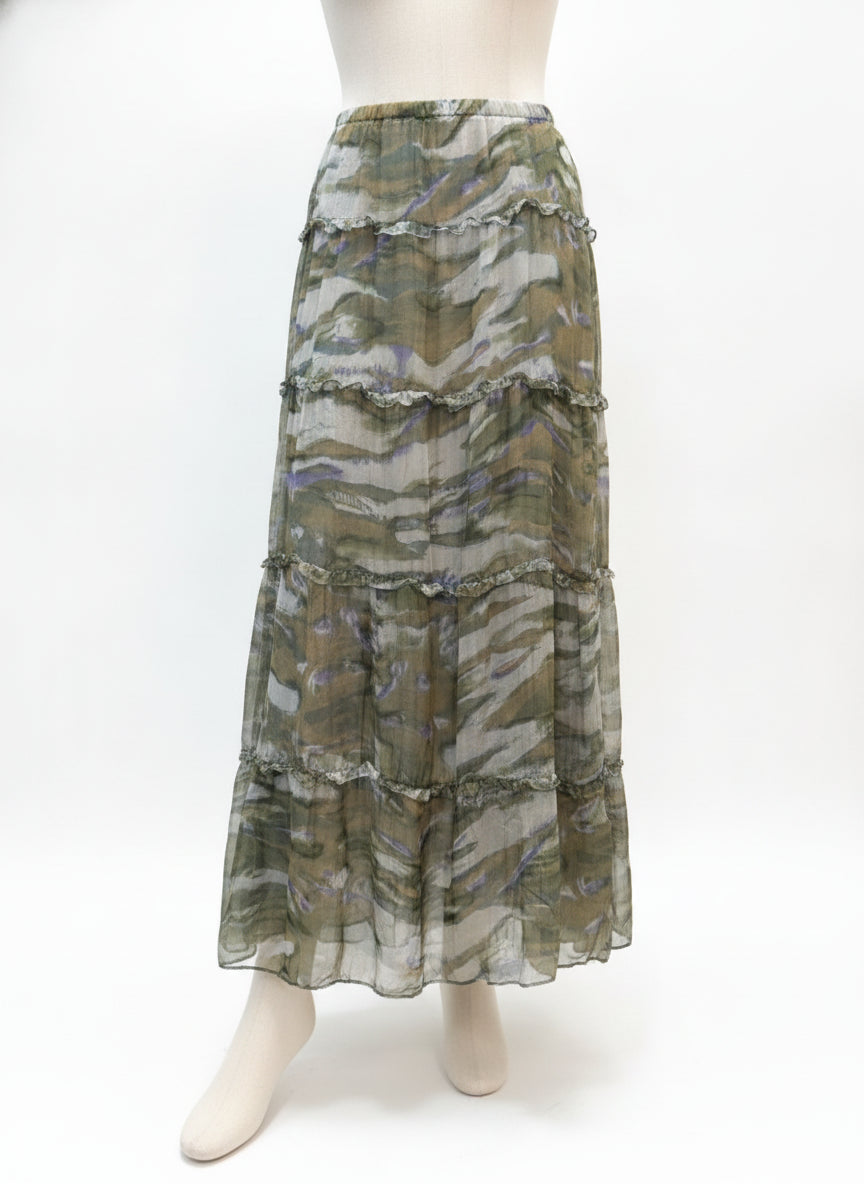 Sundance · Maxi skirt · XLarge · Olive Multi