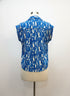 Nine West · Cap Sleeve Top · Small · Blue/White