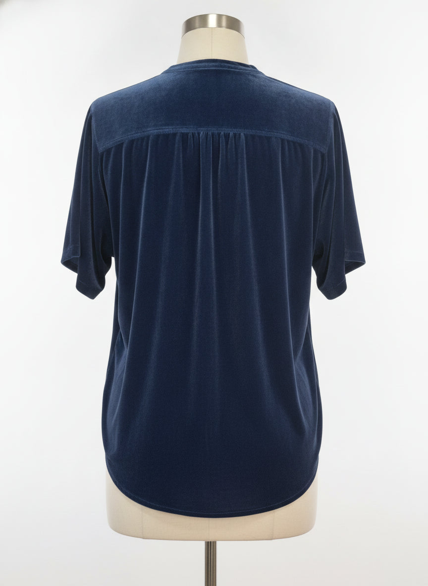 Sundance · Short Sleeve Tunic · Large · Navy