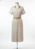 Zara · Belted Dress · Medium · Sand