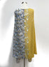 CAbi · Offsides Floral Blouse · XLarge · GrayYellow Floral Print