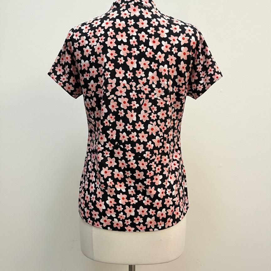 CAbi · Harmony 5347 · Medium · Black Pink Floral