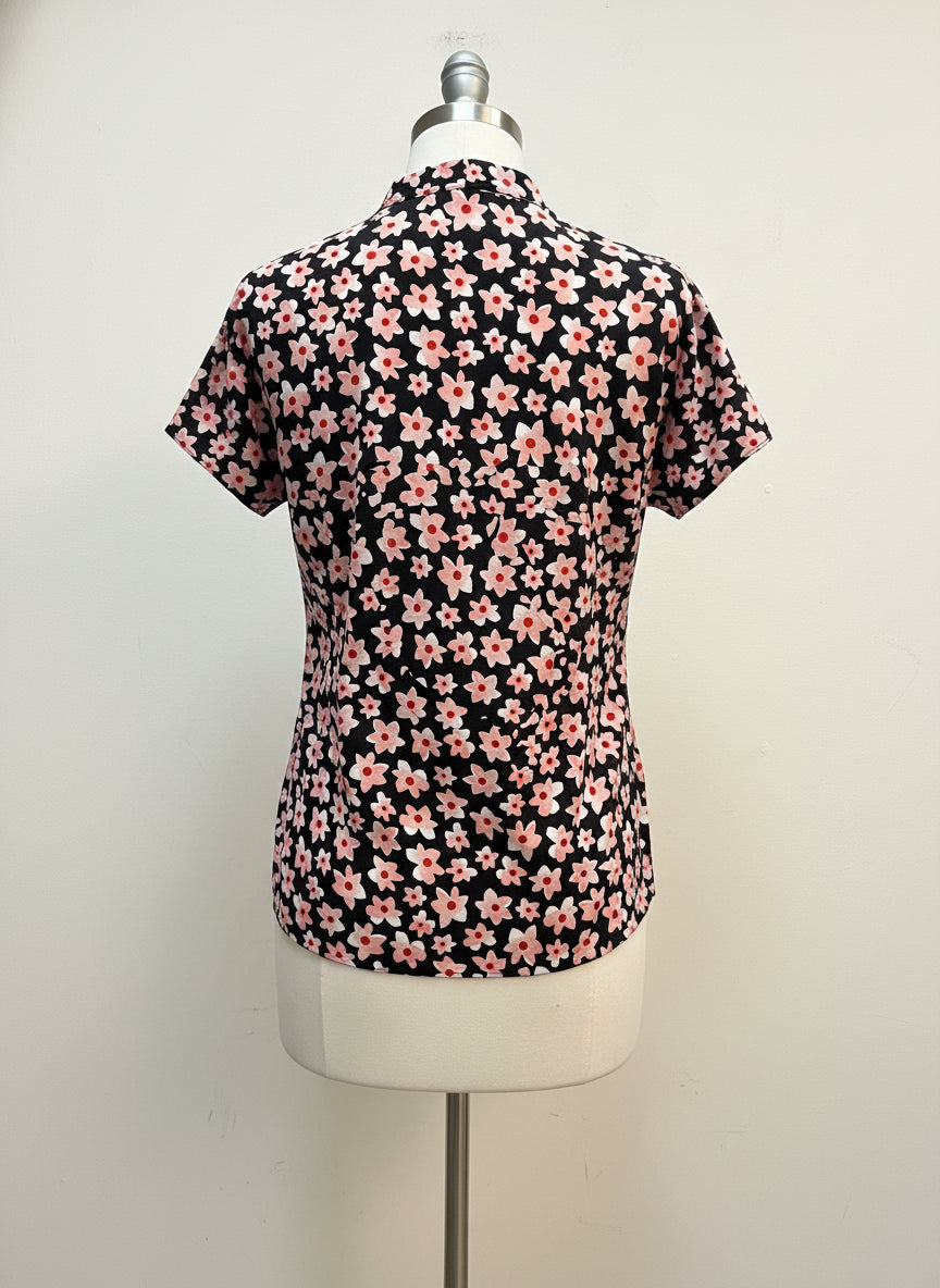 CAbi · Harmony 5347 · Medium · Black Pink Floral