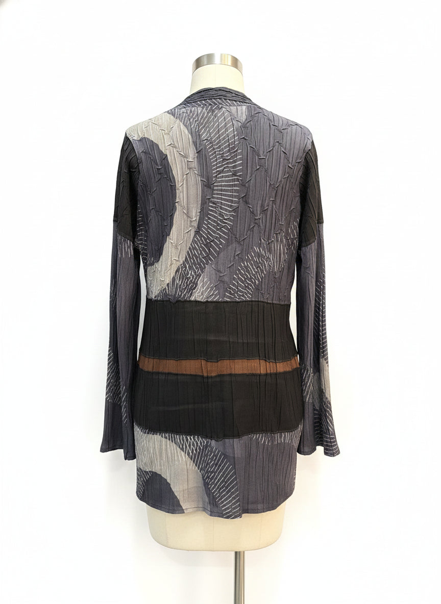 Komarov · Crinkle Texture · Large · Gray/Black