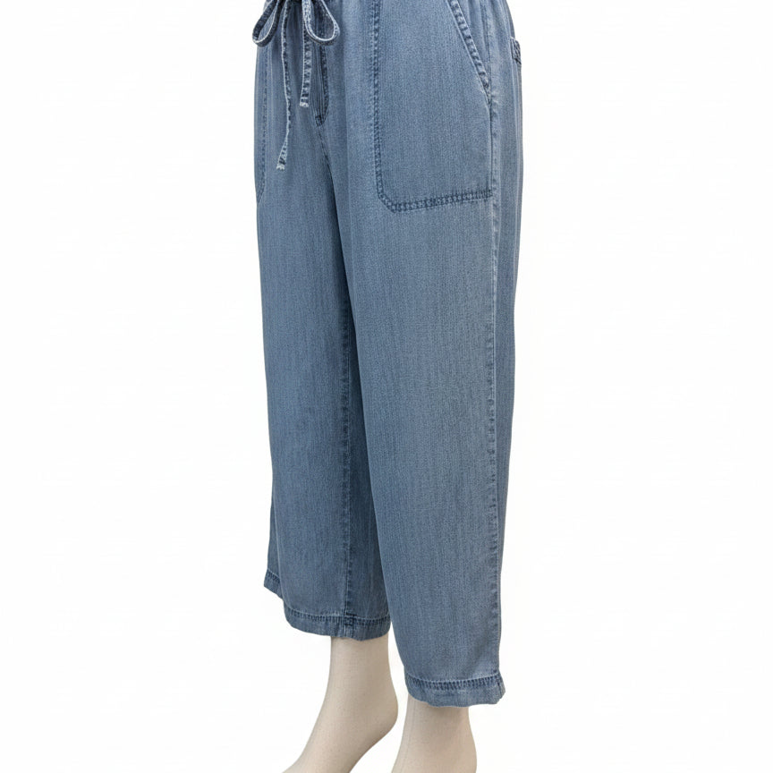 Splendid · Comfort Waist Pants · Large · Chambray