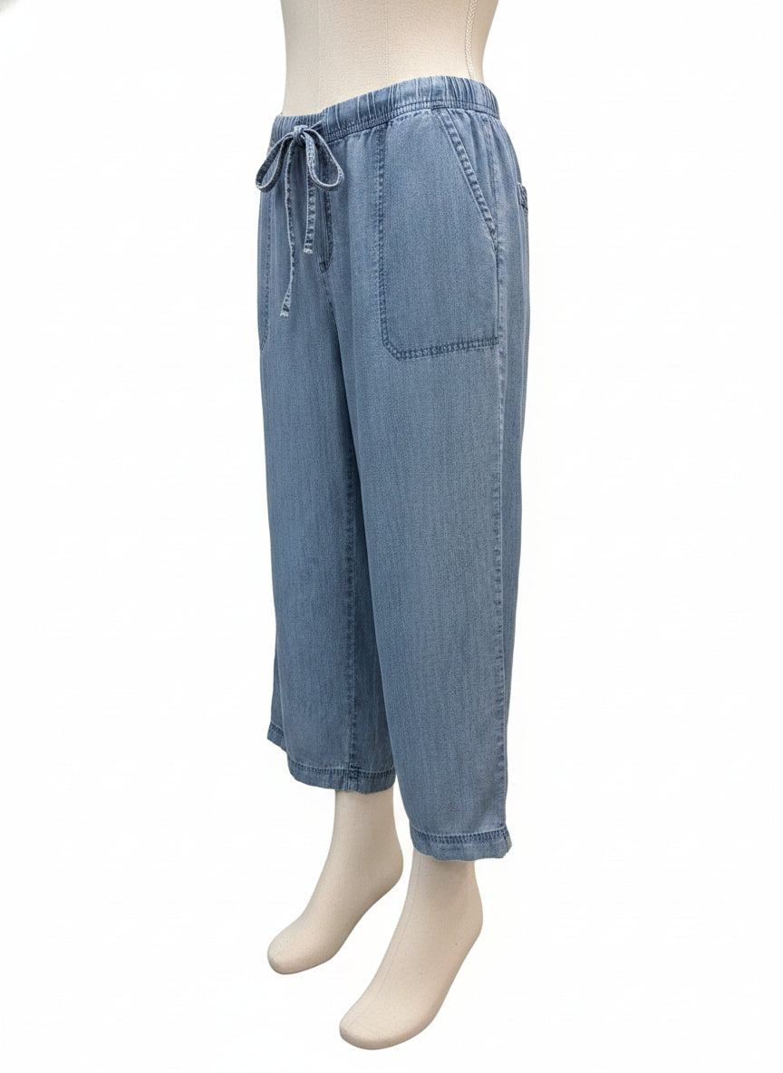 Splendid · Comfort Waist Pants · Large · Chambray